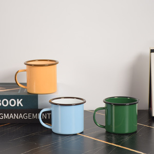 <span class=keywords><strong>Taza</strong></span> esmaltada festiva <span class=keywords><strong>personalizada</strong></span> de 350ml para acampar, <span class=keywords><strong>taza</strong></span> esmaltada segura para microondas con asa para uso doméstico y regalo, tazas de leche, <span class=keywords><strong>taza</strong></span> esmaltada - Product Image 1