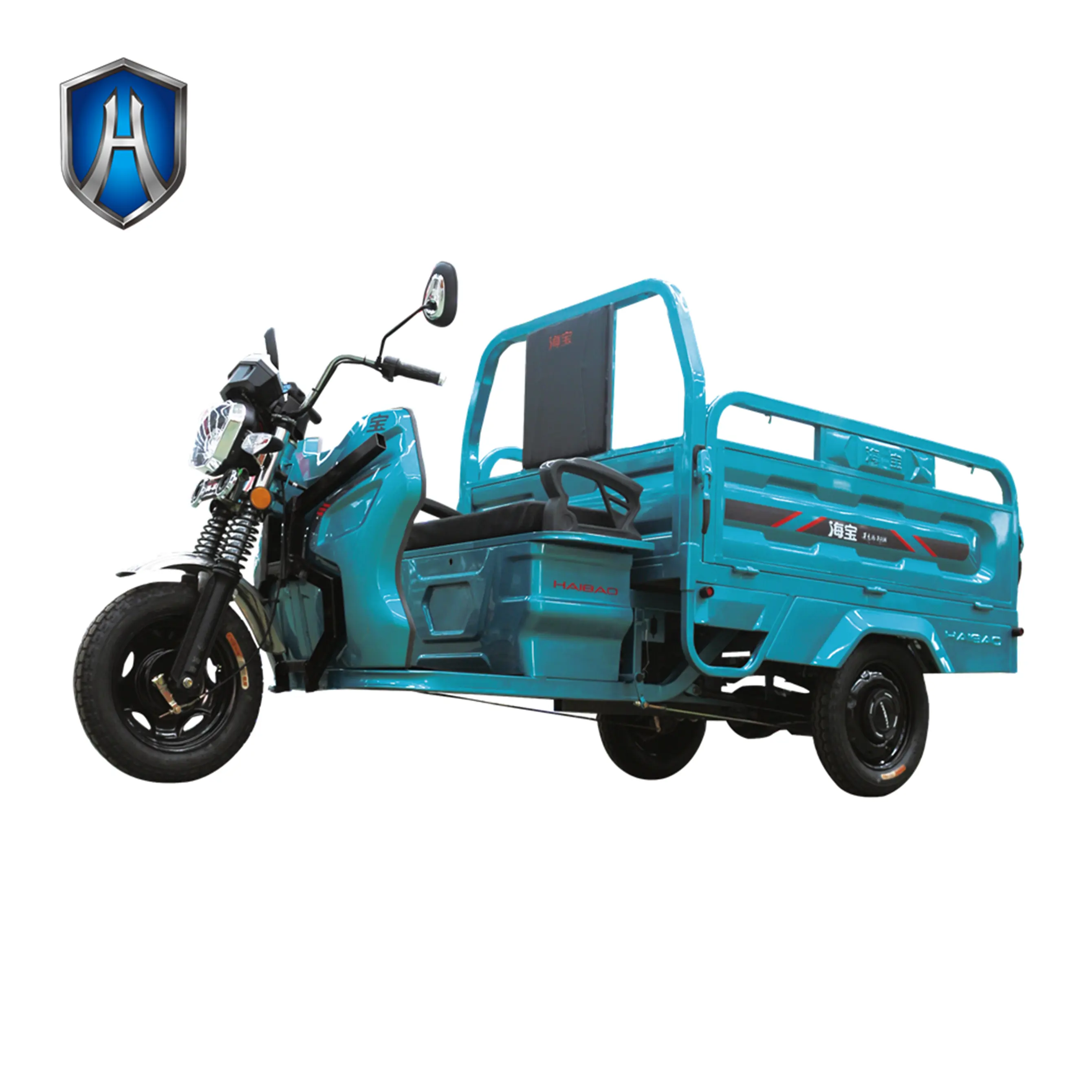 Triciclo eléctrico de 3 ruedas para adulto, triciclo eléctrico de carga, para motocicleta pequeña