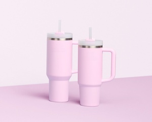 Custom Logo 40oz Stainless Steel 304 Vacuum Insulated Travel <b>Mug</b> with Handle and Straw Tumbler 12-24 Hours <b>Thermal</b> Insulation - Product Image 6