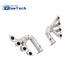 Collecteurs d'échappement longs en acier inoxydable FlowTech T304 pour Chevrolet Corvette C8 6.2L – Collecteur d'échappement haute performance à fixation directe - Product Image 1