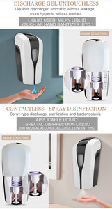 <span class=keywords><strong>Distributeur</strong></span> <span class=keywords><strong>de</strong></span> <span class=keywords><strong>Savon</strong></span> <span class=keywords><strong>Liquide</strong></span> Automatique Mural Sans Contact pour Désinfectant pour les Mains Infrarouge à Base <span class=keywords><strong>de</strong></span> Gel - Product Image 5