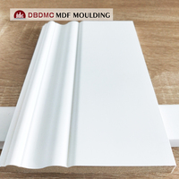 Design moderne PS MDF Plinthe Utilisation intérieure Lumière Porte Fenêtre Garniture Plafond Mur Plinthe Plinthe MDF Moulure Couronne Moulure