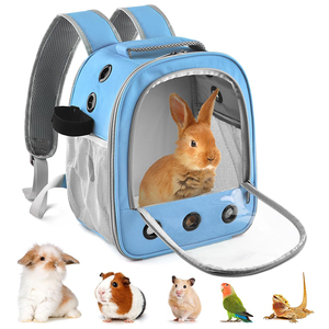 Pet Guinea Pig Carrier Backpack Carrying Bag for Cat Rabbit Parrot Hamster Outdoor Travel Hiking Pet Carrier Backpack <b>Carry</b> Bag - Product Image 4