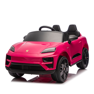 Auto Eléctrico para Niños Porsche <span class=keywords><strong>Macan</strong></span> Rosa de 2 Plazas con Licencia OEM Personalizada, Auto Eléctrico con Control Remoto de Cuatro Ruedas para Niños Porsche - Product Image 1