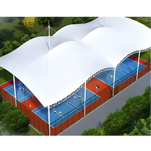 Professional Manufacturer Padel Tennis Court Roof PVC Court Tent Outdoor Sports Tensile Structures Basketball court cover. - Product Image 3