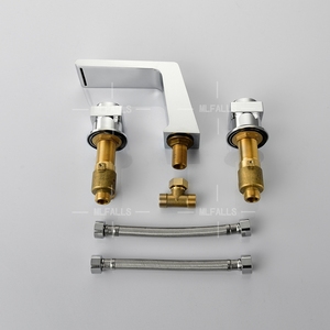 Kaiping Comptoir De Salle De Bain Robinet de salle de Bains De Bureau Trois pièces <span class=keywords><strong>Cascade</strong></span> <span class=keywords><strong>mitigeur</strong></span> de <span class=keywords><strong>Lavabo</strong></span> - Product Image 5