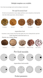 Extrudeuse de nourriture pour animaux de compagnie entièrement automatique commerciale, capacité de 100 kg/heure pour la fabrication de granulés de nourriture pour poissons, chats et chiens, équipée d'un moteur - Product Image 5