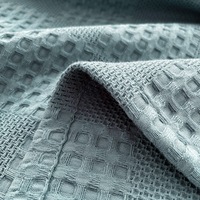 100% coton Extra Large draps de bain pour adultes gaufré armure gland décoratif mince léger Super doux absorbant