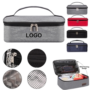 Sac à lunch isotherme portable tendance, mini boîte à lunch pour hommes et femmes, sacs à collation réutilisables, petit sac à lunch portable - Product Image 2