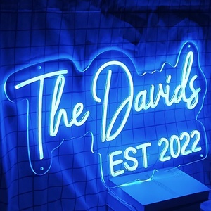 Custom Led Neon <b>Sign</b> for Wall Decor Indoor/Outdoor Use IP68 Rated Birthday Christmas Wedding Party <b>Bar</b> Salon Companies - Product Image 3