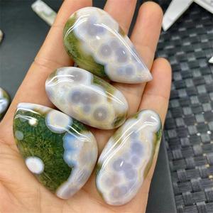 Venta al por mayor de alta calidad de curación natural de cristal de <span class=keywords><strong>jaspe</strong></span> de océano para la fabricación de collares colgantes - Product Image 2