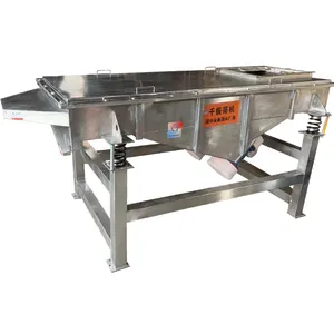 QZ Industrial Linear Vibrating Sieve Machine Grain Sorting And Sifting Screen Equipment With Reliable Motor