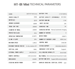 UGV de mapeo de alta precisión y <span class=keywords><strong>AGV</strong></span> de fábrica, chasis omnidireccional de 4 ruedas con carga personalizada de 120KG personalizable - Product Image 2
