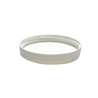 Tailles 48mm 53mm 58mm 63mm 70mm 89mm Bouchons à vis à filetage continu en plastique blanc et noir avec joint de pression pour bocaux en verre