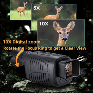 Cámara de Visión Nocturna Infrarroja 10X para Caza, Aventuras al Aire Libre y Patrullaje Agrícola, Cámara de Imagen Térmica de Largo Alcance HD 1080P - Product Image 2