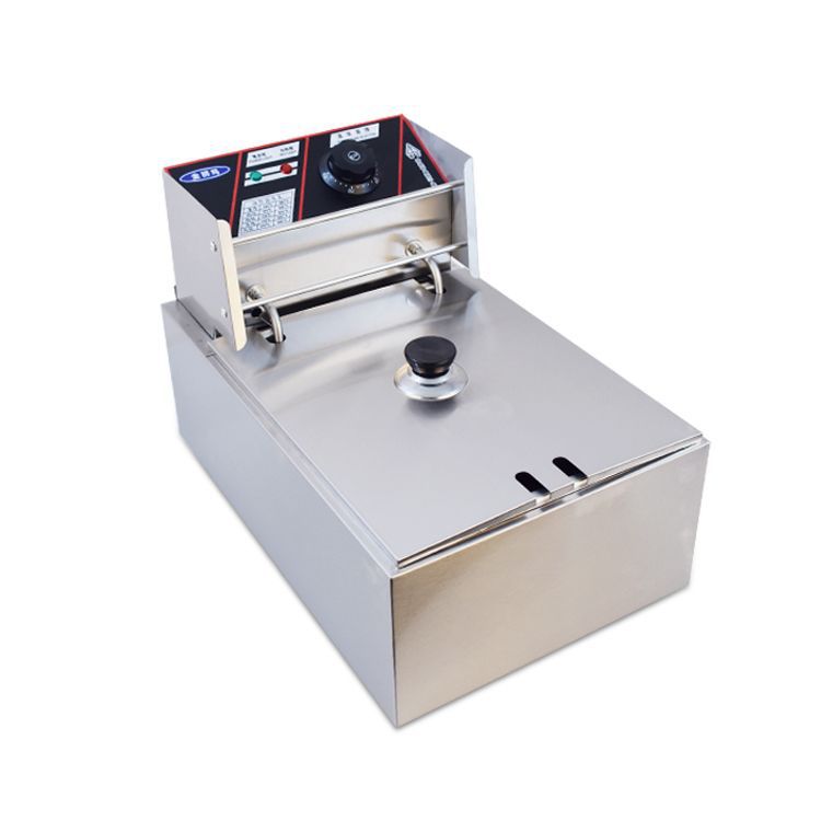 Коммерческая электрическая фритюрница, корзина для кухни из нержавеющей стали, 6 л/12 л