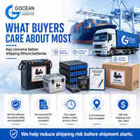 Transport maritime FCL multimodal de batteries au lithium et de batteries pour véhicules électriques vers les États-Unis et le Royaume-Uni - Tarif compétitif - Transit rapide