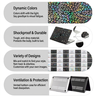Étui holographique personnalisé pour Macbook Pro 13.3 Air avec impression par transfert thermique, protection antichoc anti-rayures pour ordinateur portable