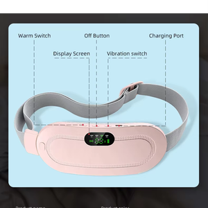 เข็มขัดประคบร้อนสำหรับเด็กอ่อน ขนาดเล็ก ยืดหยุ่น อุ่นสบาย 3 ระดับความร้อนและนวด 50-60 องศา สีชมพู พร้อมฟังก์ชั่นตั้งเวลา พกพาสะดวก - Product Image 5