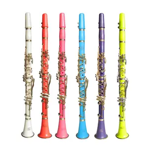 Popolare vento strumento ABS colorato 17 tasti tono Bb clarinetto