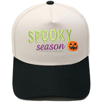 Topi Baseball Custom Print Warna Kontras Velvet Trucker Hat Bordir Halloween Kasual Gorras Personalizadas