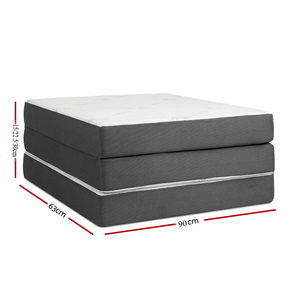 Foldable Bamboo Fabric Foam <strong>Mattress</strong> <strong>Topper</strong> - Easy to Store &amp; Carry, Ideal for Home, <strong>Travel</strong> &amp; Camping - Product Image 5
