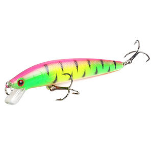 1 unidad de señuelo de pesca de 10cm/9g, tipo Minnow Crankbait Wobblers con ojos 3D, cebo artificial para perca, lucio y carpa, señuelo de natación para pesca - Product Image 1