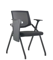 Chaise de formation pliable et empilable en métal, design moderne, qualité supérieure, pour bureau, maison ou école, avec accoudoirs réglables et dossier solide