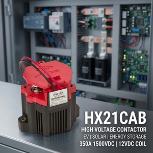 <span class=keywords><strong>Contacteur</strong></span> de puissance à bobine <span class=keywords><strong>24V</strong></span> HX21CAB pour Sensata-Gigavac 350A 24VDC 1500VDC Max, commutation bidirectionnelle pour systèmes onduleurs - Product Image 1