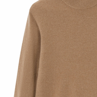Pull en cachemire pour homme, col montant, manches longues, léger, tricot de luxe, basique pour l'automne