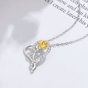 Collar con Colgante de Corazón de Plata de Ley S925, el Más Vendido de SPJ, con Circonita Cúbica 5A, Joyería Clásica para Bodas, Compromisos y Fiestas - Product Image 5
