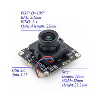 Nuevo Módulo de Cámara USB HAMPO de 2MP AR0234, Obturador Global CMOS, 60FPS de Alta Velocidad, Sin Controladores, Cámara Web