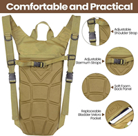 Sac à dos personnalisé pour le sport et l'hydratation Sac à eau imperméable pour l'alpinisme et le cyclisme avec vessie de 3 litres pour la randonnée et l'escalade