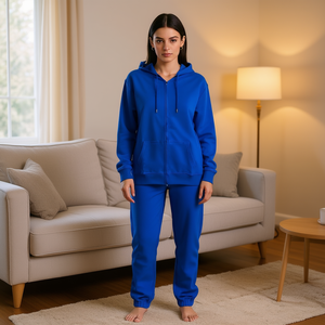 Tuta Louis Luna H7021-4 con Felpa H7024-4 e Pantaloni M L XL 2XL Blu - Completo Sportivo e Casual - Product Image 2