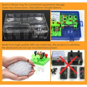 Kit Completo per Esperimenti di <span class=keywords><strong>Fisica</strong></span> ed Elettricità, Attrezzatura per Esperimenti Elettromagnetici, Set Completo per Circuiti Elettrici - Product Image 5