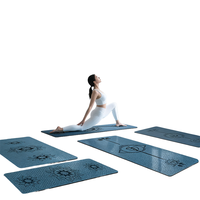 Tapis de yoga multifonctionnel en PU écologique de 5 mm, excellente absorption des chocs, antidérapant, résistant à l'usure, respirant, résistant à la transpiration