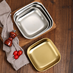 304 Stainless Steel Square Plate Multiple Sizes Durable For Commercial Use - Product Image 4