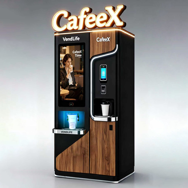 Smart Automatic Ice Maker Hot and Cold Drinking Juice Milk Tea Coffee Vending Machine with Touch Screen