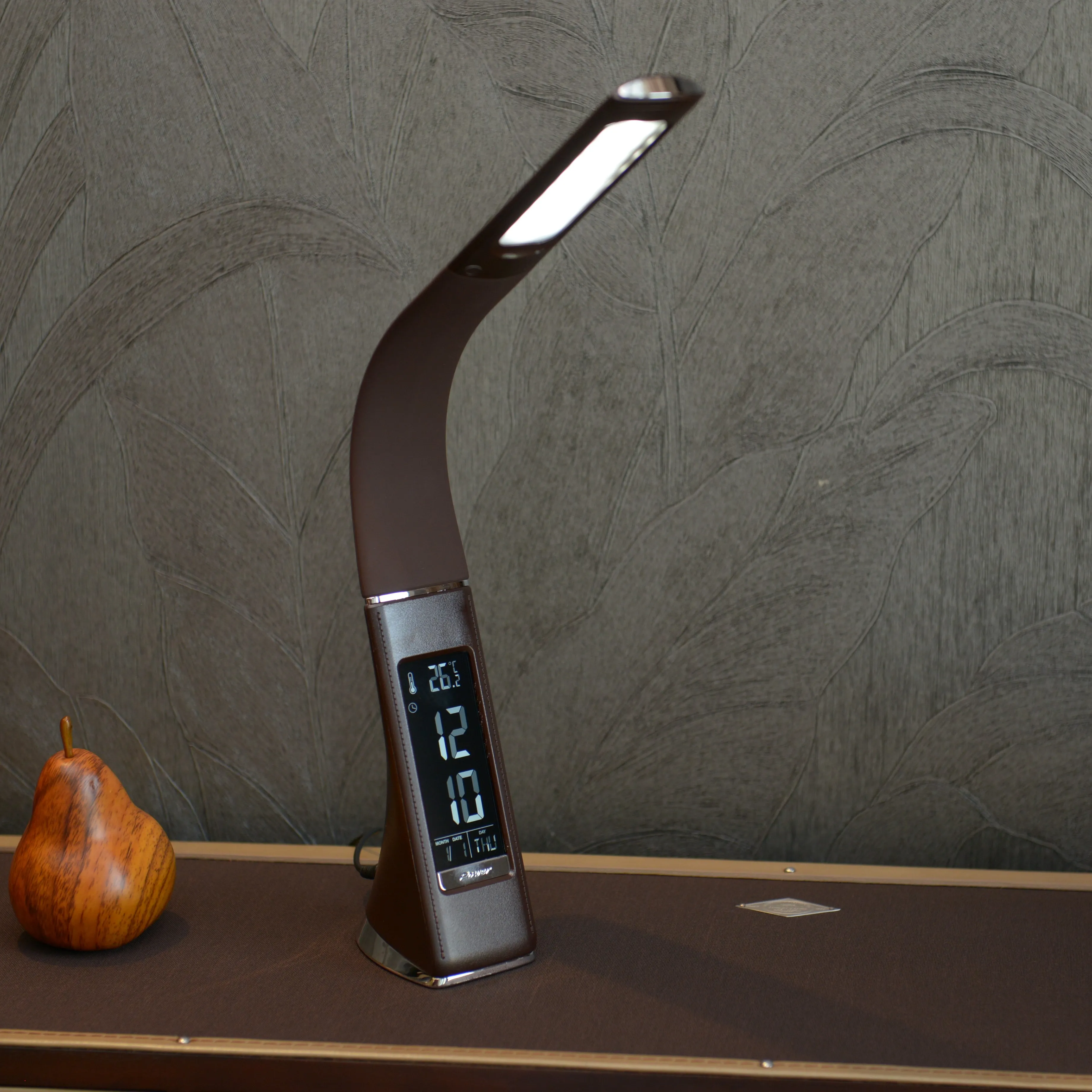 Lamp Home Decor Flexible Desk Lamp with Digital Alarm Clock Bedroom Office Led Table Lamp