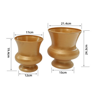 <span class=keywords><strong>Vaso</strong></span> <span class=keywords><strong>per</strong></span> Fiori in Stile Nord Europeo Dorato in Plastica PS Mini <span class=keywords><strong>Vaso</strong></span> <span class=keywords><strong>per</strong></span> Giardinaggio e Fiori - Product Image 2