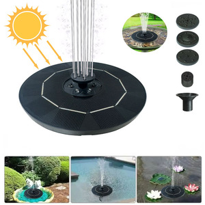 Fontaine solaire pour oiseaux, abreuvoir solaire pour oiseaux, fontaine de jardin, décoration de fontaine extérieure pour oiseaux - Product Image 5
