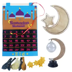 Happy Modern Ramadan Home Decor set regalo bomboniere islamiche Ramadan decorazioni per bambini all'ingrosso EID RAMADAN MUBARAK decorazioni per feste