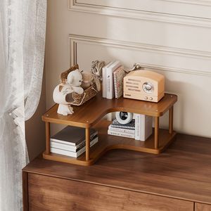 Support de tasse de bureau rond à 2 niveaux, style simple, pour usage domestique ou au bureau - Product Image 2
