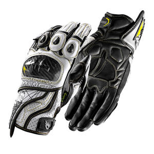 Gants de moto en cuir véritable en fibre de carbone pour hommes, modèle Alien Monster Flying Birds, équipement de moto, CE2 - Product Image 1