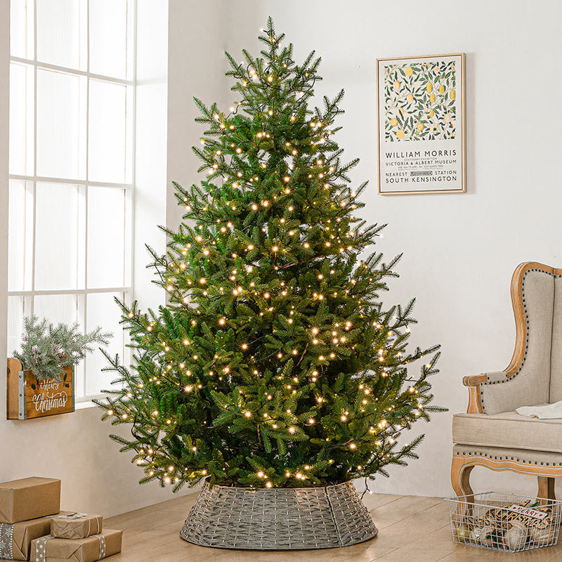 LED Lighted Xmas Tree 180CM Artificial Christmas Trees for Christmas Decorations PE Mix PVC Christmas Tree