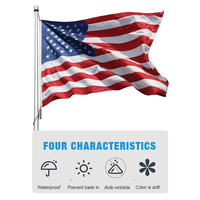 Les fabricants fournissent des drapeaux américains 3x5 drapeaux personnalisés professionnels pour le drapeau américain du Royaume-Uni