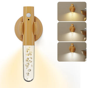 Lampe de nuit intelligente à détection de présence humaine, appliques murales rechargeables, lampes murales magnétiques pour chambre à coucher, escalier, toilettes, armoire - Product Image 1