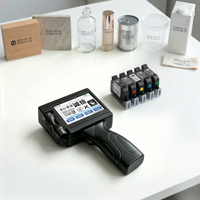 Máquina de Impresión de Inyección de Tinta Portátil Manual para Pequeñas Empresas, Impresión de Fecha, Número de Serie, Código de Lote, Sello para Huevos