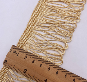 Finiture in <span class=keywords><strong>pizzo</strong></span> con frange in poliestere di 6 cm di larghezza <span class=keywords><strong>per</strong></span> indumenti versatili accessori decorativi <span class=keywords><strong>per</strong></span> <span class=keywords><strong>tende</strong></span> - Product Image 6