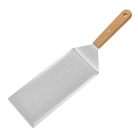 Ensemble de spatules en métal XL pour barbecue, spatule longue pour gril, grattoir, spatule à crêpes, retourneur à hamburgers, coupe-pâte, ustensile de barbecue